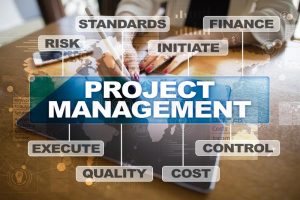 project-management-virtual-screen-business-concept-110192497